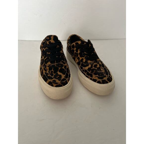 AllSaints Women's Mercia Leopard Trainers Sneaker Lace Up Brown/Black Size 37 - Picture 4 of 14